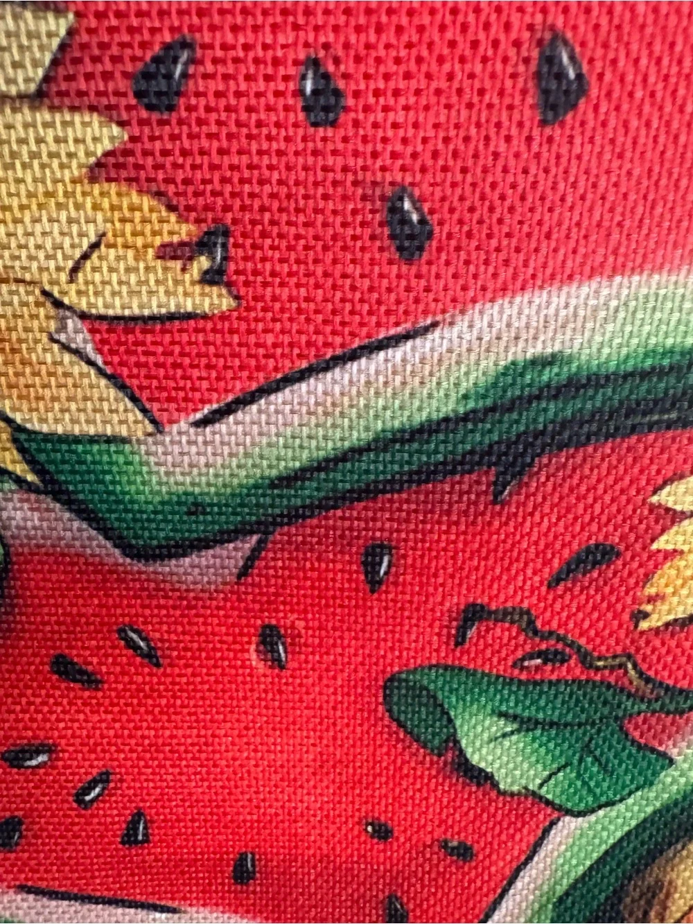 NWOT Red Watermelon Heart & Sunflower Table Runner, 13x72